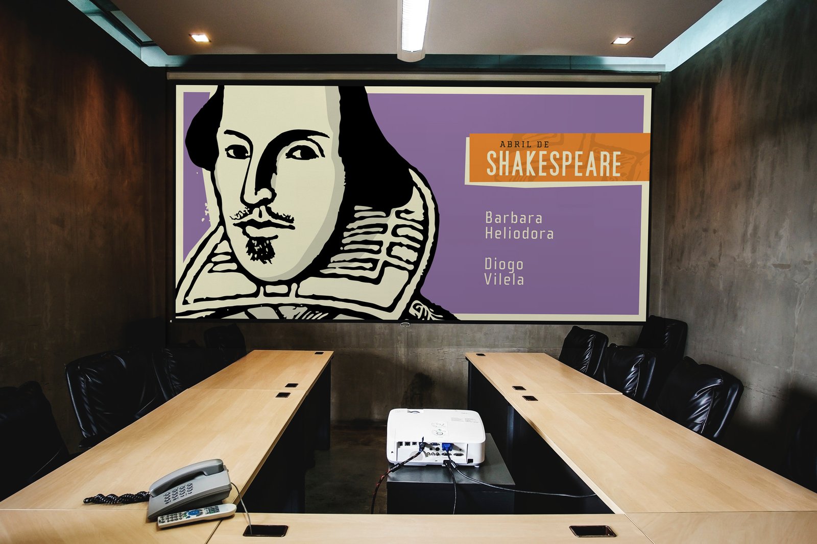 Shakespeare graphic design Presentation Cover