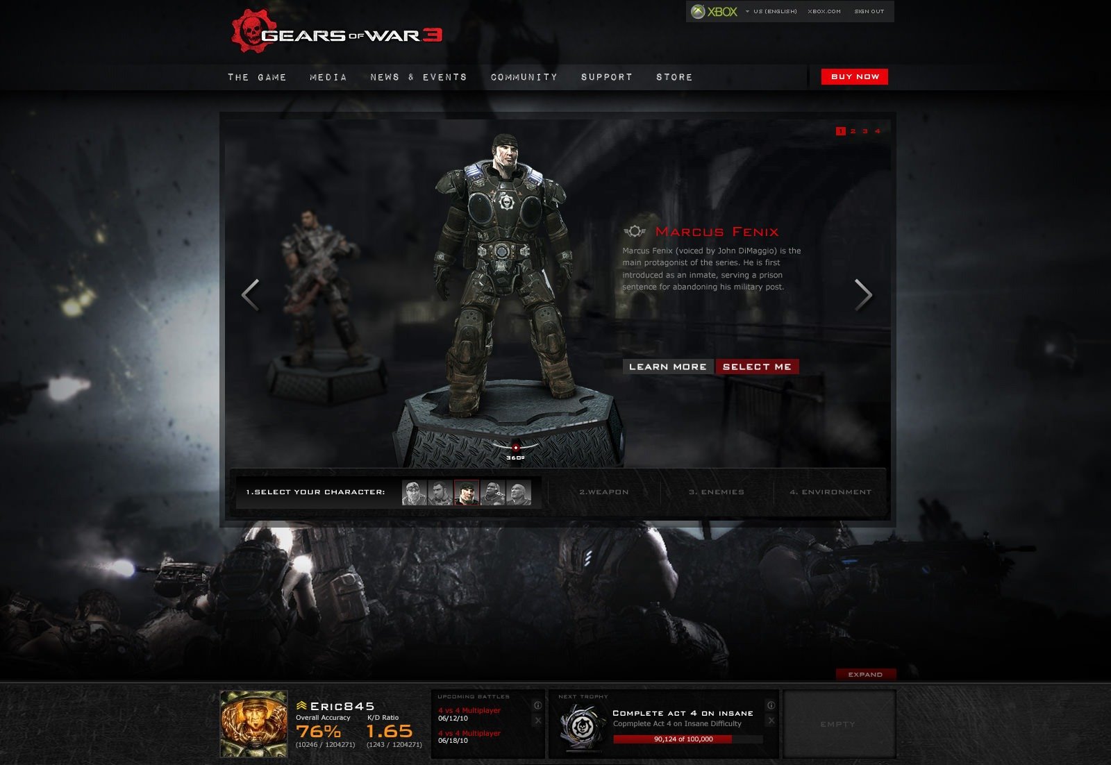 Epic Games Xbox Game Studios Gears of War 3 - Select your character