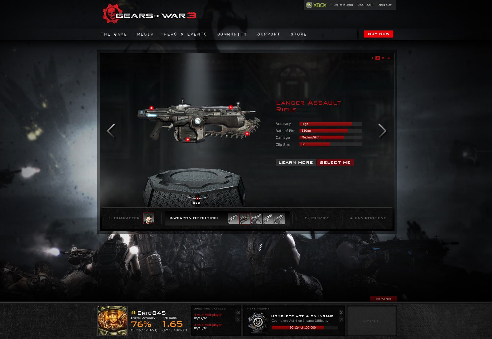 Epic Games Xbox Game Studios Gears of War 3 - Select your weapon