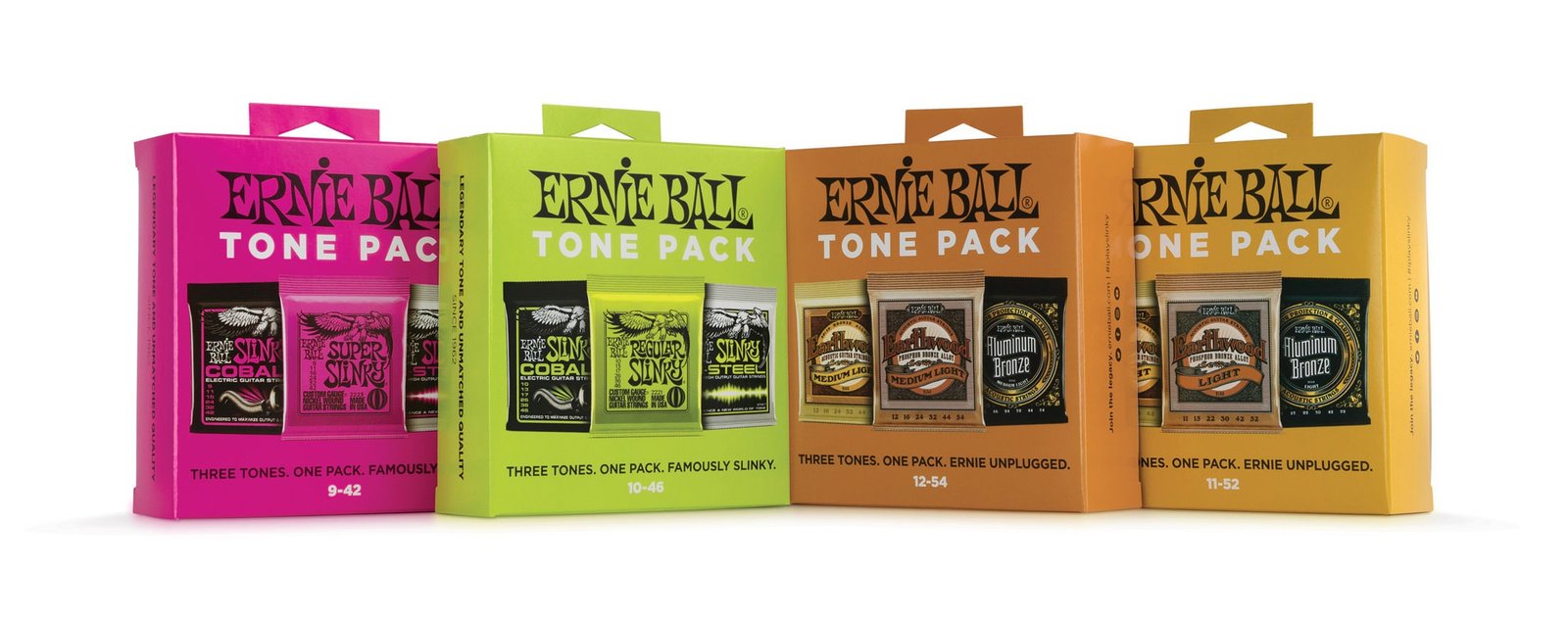 Ernie Ball Strings Tone Pack Packaging