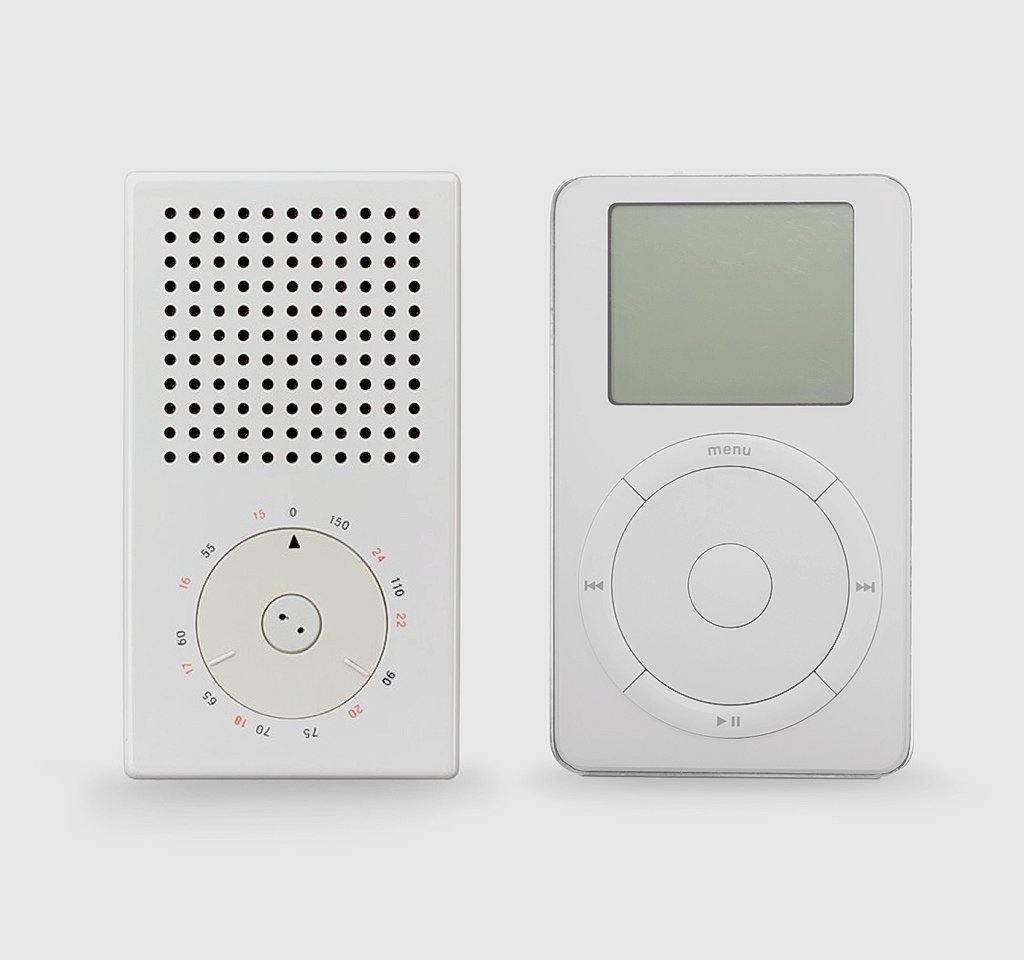Braun T3 Pocket Radio and the iPod 2001